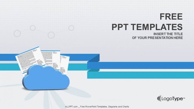 Clouds And Documents Powerpoint Templates Powerpoint And Google