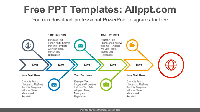 Fishbone Arrow PowerPoint Diagram Template Slidesgo Templates