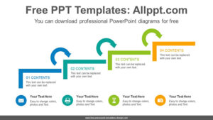 Thick Linear Stairs PowerPoint Diagram Template Slidesgo Templates