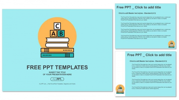 Alphabet Letter ABC Blocks On Books PowerPoint Templates - Slidesgo ...