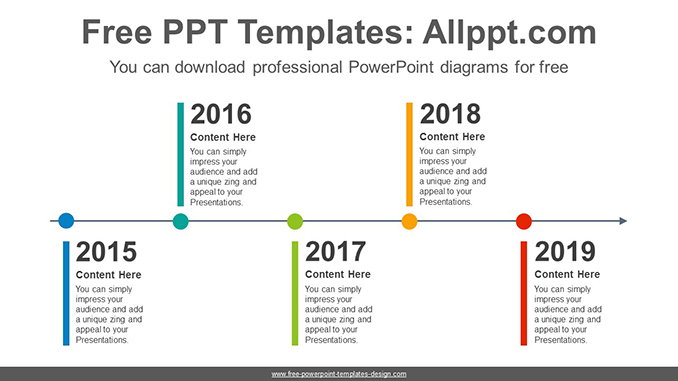 Alternating color bars PowerPoint Diagram Template - Slidesgo templates