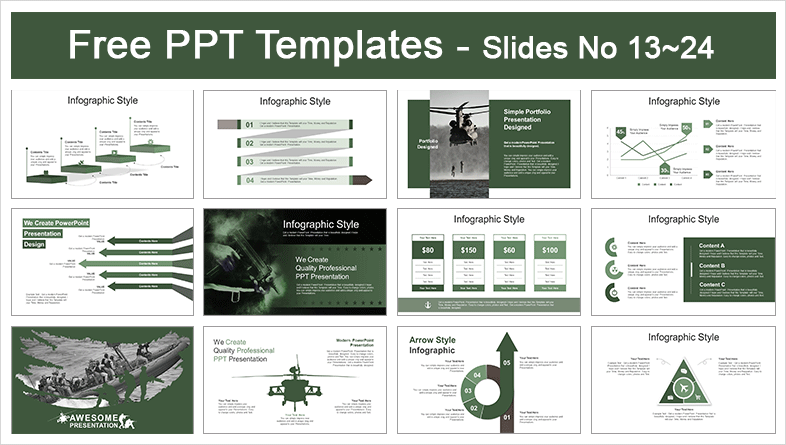 Army Soldier In Action PowerPoint Templates Powerpoint And Google   Army Soldier In Action PowerPoint Templates Preview 02 