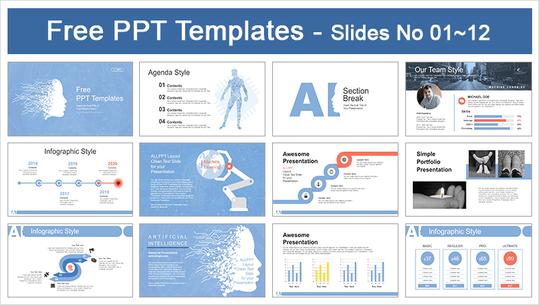 Artificial Intelligence High Technology PowerPoint Templates - Slidesgo  templates