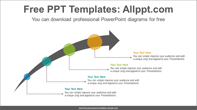 Ascending arrow PowerPoint Diagram Template - Powerpoint and google ...