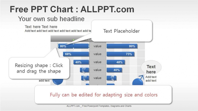 Bar PPT Chart - Powerpoint and google slides Saveslides templates