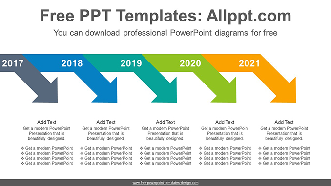 bent-arrows-powerpoint-diagram-slidesgo-templates