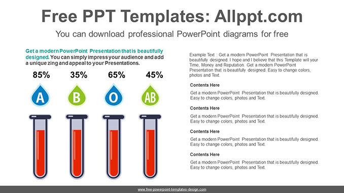 Blood Type PowerPoint Diagram - Slidesgo Templates