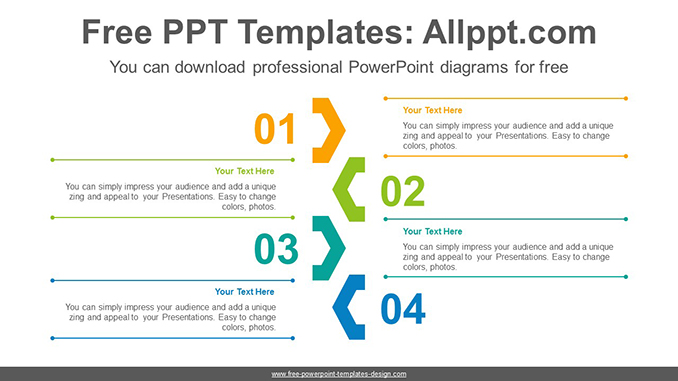 Four Step Chevron Powerpoint Diagram Template Slidesg 8430