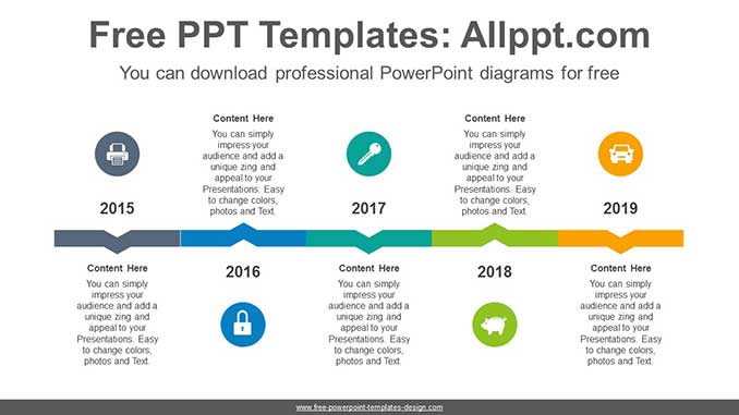 Chevron Bar Arrow PowerPoint Diagram - Slidesgo templates