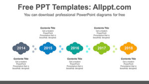 Colorful clouds PowerPoint Diagram Template - Slidesgo templates