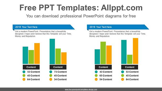 Comparative Bar Chart PPT Diagram - Slidesgo templates