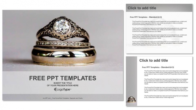 Diamond Rings PowerPoint Templates - Slidesgo Templates