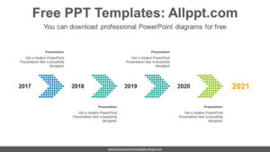 Dotted Chevron PowerPoint Diagram - Slidesgo templates