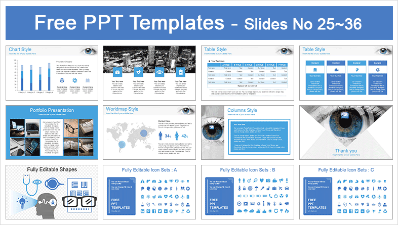 Eye Scanning Ophthalmology PowerPoint Template - Slidesgo templates