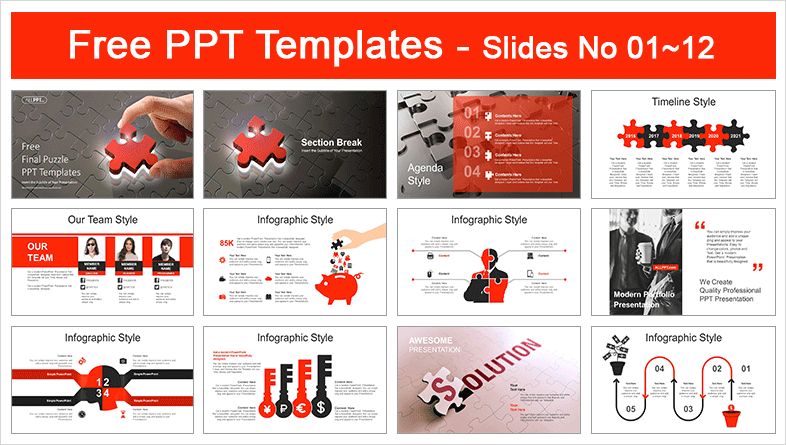 Final Puzzle Piece PowerPoint Templates - Slidesgo templates