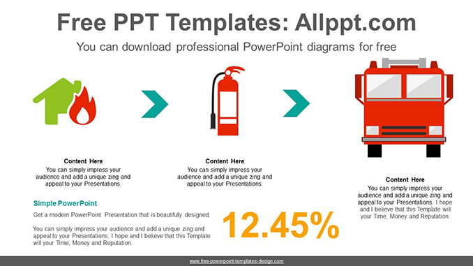 Fire Fighting PowerPoint Diagram - Slidesgo templates