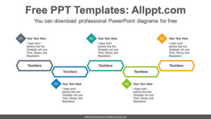 Five hexagon diagrams PowerPoint Diagram Template - Slidesgo templates