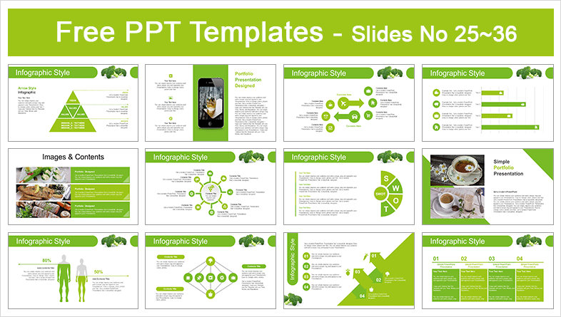 fresh-green-broccoli-powerpoint-templates-slidesgo-templates-gambaran
