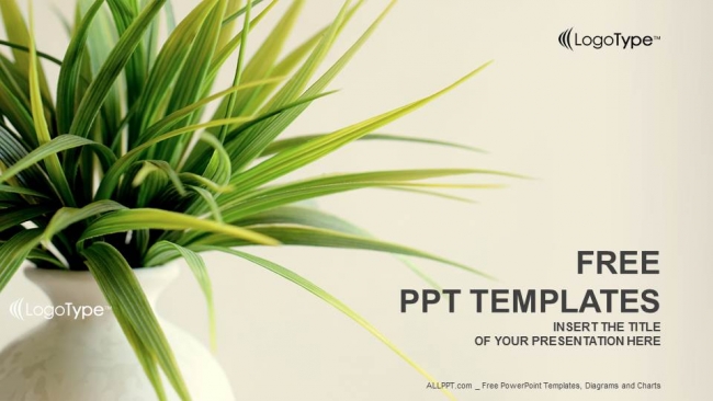 Fresh Plant Nature PowerPoint Templates Powerpoint and google slides