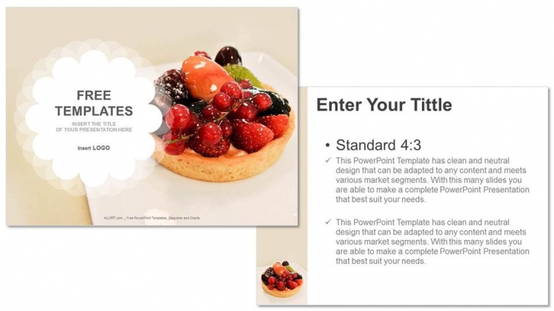 Fruit Tart Food PowerPoint Templates Slidesgo Templates
