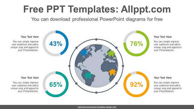 Global Doughnut Chart PowerPoint Diagram - Slidesgo templates