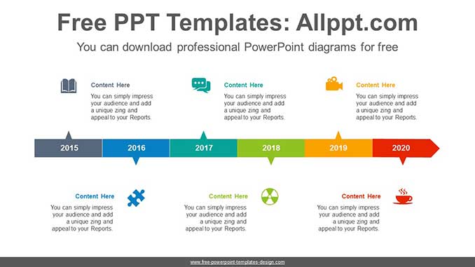 Horizontal Alignment Rectangle PowerPoint diagram - Slidesgo templates