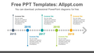 Horizontal dotted arrow PowerPoint Diagram Template - Slidesgo templates