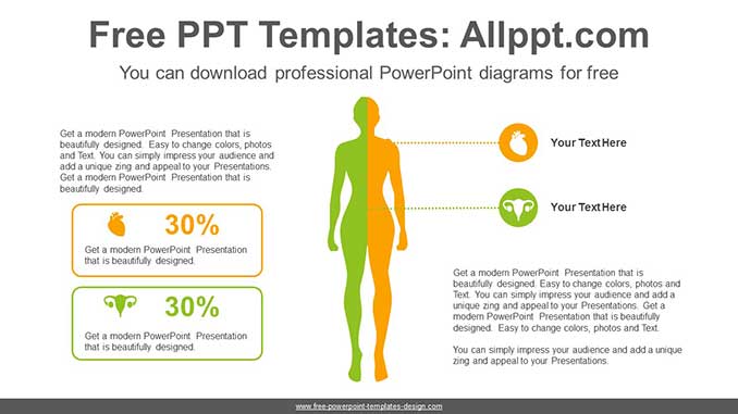 Human Silhouette Comparison PPT Diagram - Slidesgo templates