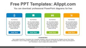 Icon Text Boxes PowerPoint Diagram - Slidesgo templates