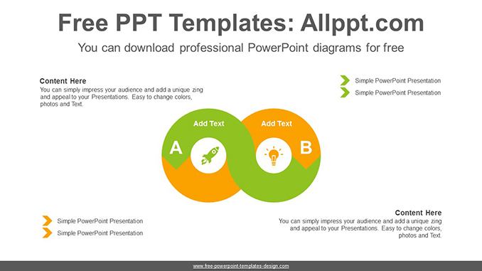 Infinity symbol PowerPoint Diagram Template - Powerpoint and google ...