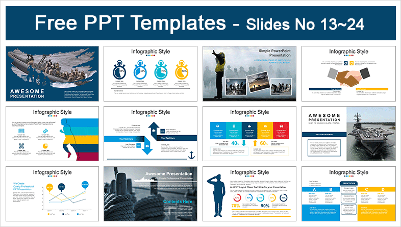Navy Blue Powerpoint Template