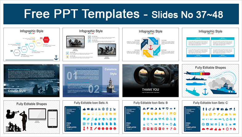 Navy Blue Powerpoint Template