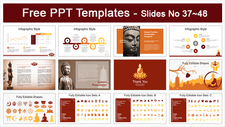 Monk Buddhism Meditation PowerPoint Templates - Slidesgo Templates