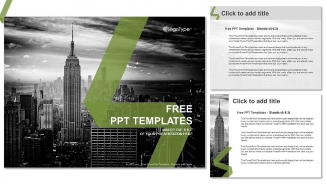 New York City Skyline PowerPoint Templates - Slidesgo Templates