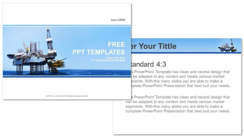 Offshore Jack Up Rig-Industry PowerPoint Templates - Slidesgo templates
