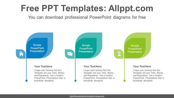 Overlapping Rounded Arrow Powerpoint Diagram Template 4222