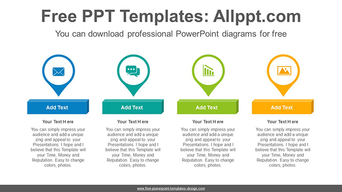 Placemark icon PowerPoint Diagram Template - Slidesgo templates