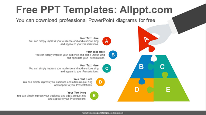 Three Stages Pyramid Powerpoint Diagram Slidesgo Temp 4254
