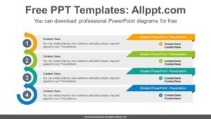 Rising Circular Arrow PPT Diagram - Slidesgo templates