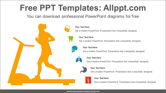 Running woman PowerPoint Diagram Template - Powerpoint and google ...