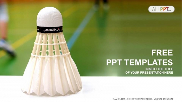 Shuttlecock-badminton PowerPoint Templates - Powerpoint And Google ...