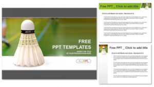 Shuttlecock-badminton PowerPoint Templates - Slidesgo Templates