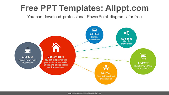 Spread circles PowerPoint Diagram Template - Slidesgo templates