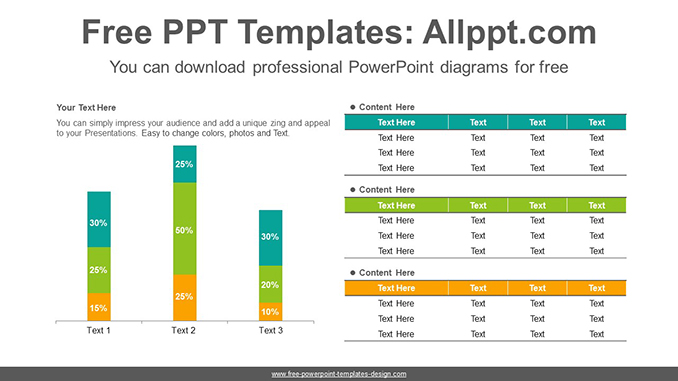 Stacked Vertical Bar Chart Powerpoint Diagram Template Slidesgo Templates Hot Sex Picture 8202