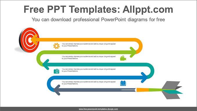 Targeting Curved Arrow Powerpoint Diagram Template Slidesgo Templates