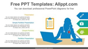 Telemedicine check PowerPoint Diagram - Slidesgo templates