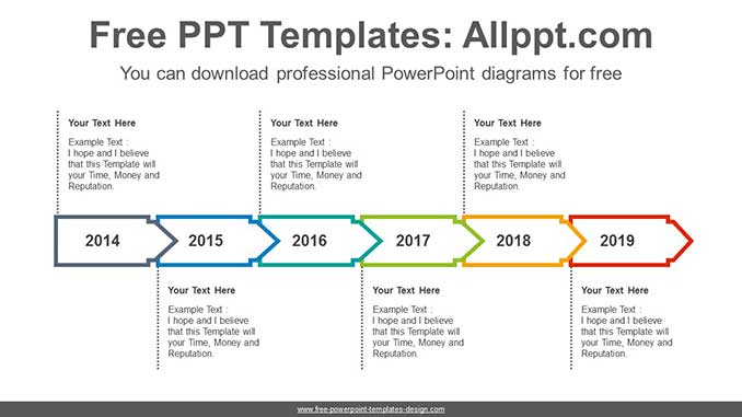 Text Box Arrow PowerPoint Diagram - Slidesgo templates