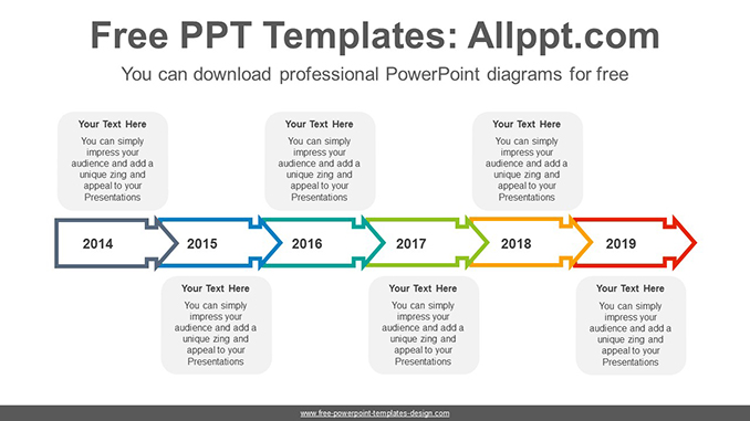 Text box arrow PowerPoint Diagram Template - Slidesgo templates