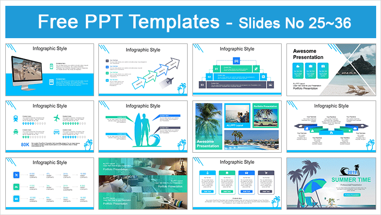 Travel and Vacation PowerPoint Templates Slidesgo templates