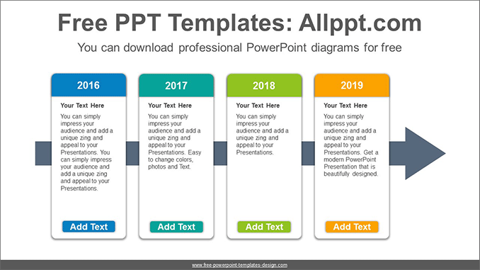 Vertical cards list PowerPoint Diagram Template - Slidesgo templates